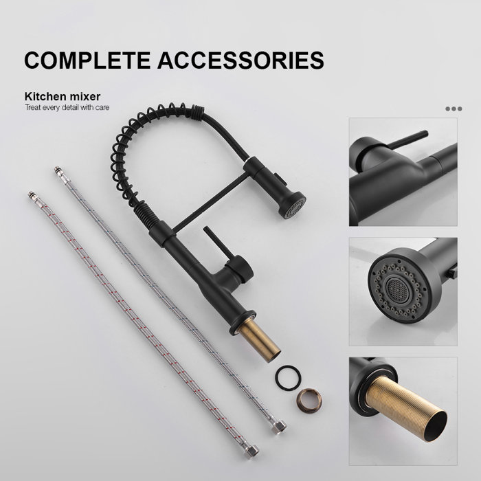 Clihome Pull Down Kitchen Faucet & Reviews Wayfair